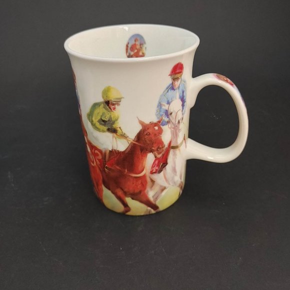 New Ashdene Australia "False Start" Coffee Tea Mug Fine Bone China Horse Racing - Picture 4 of 9